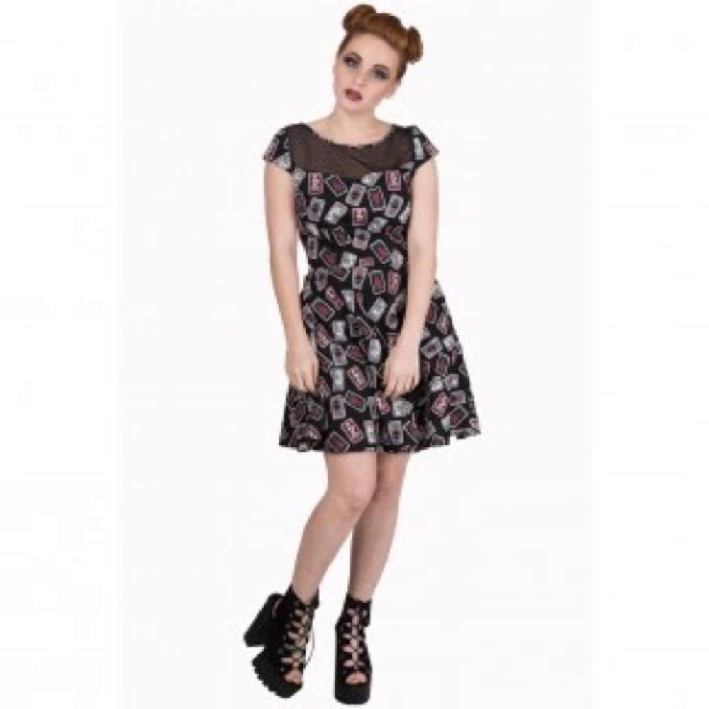 Tarot Print Swing Dress
